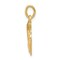 14K Yellow Gold Praying Hands Charm Pendant Jewelry 18mm x 13mm